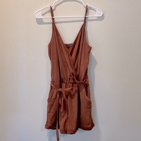 Lira Pants - Rust color romper! New without tags! Velvet material!